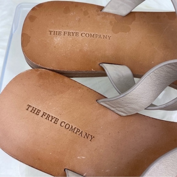 FRYE PERRY KNOT THONG LEATHER FLIP FLOP SANDALS SIZE 7.5 - Picture 6 of 8